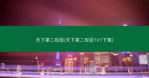 天下第二权臣(天下第二权臣TXT下载)