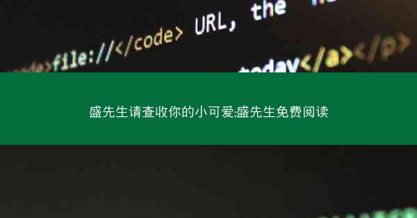 盛先生请查收你的小可爱;盛先生免费阅读