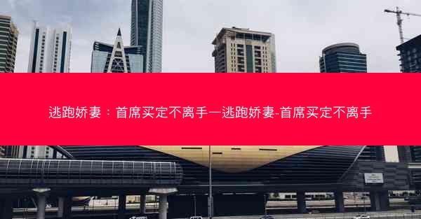 逃跑娇妻：首席买定不离手—逃跑娇妻-首席买定不离手