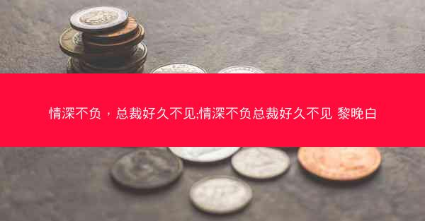 情深不负，总裁好久不见;情深不负总裁好久不见 黎晚白