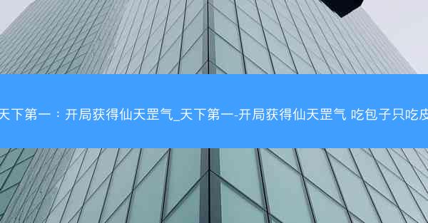 天下第一：开局获得仙天罡气_天下第一-开局获得仙天罡气 吃包子只吃皮