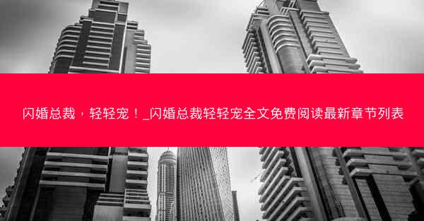 闪婚总裁，轻轻宠！_闪婚总裁轻轻宠全文免费阅读最新章节列表