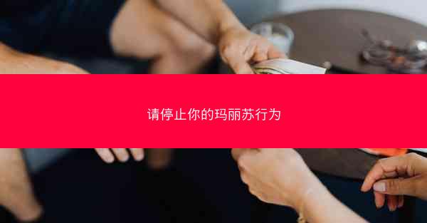 请停止你的玛丽苏行为