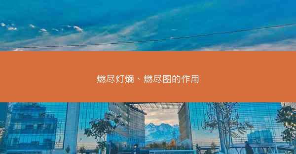 燃尽灯熵、燃尽图的作用