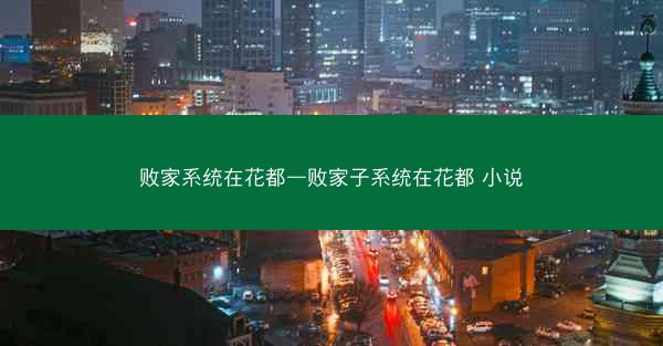 败家系统在花都—败家子系统在花都 小说