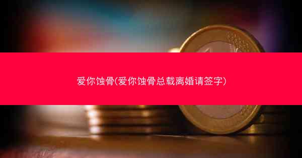 爱你蚀骨(爱你蚀骨总载离婚请签字)