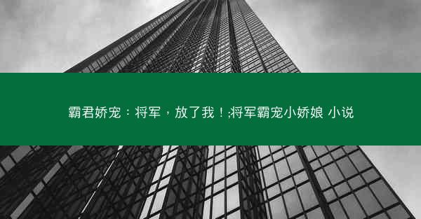 霸君娇宠：将军，放了我！;将军霸宠小娇娘 小说