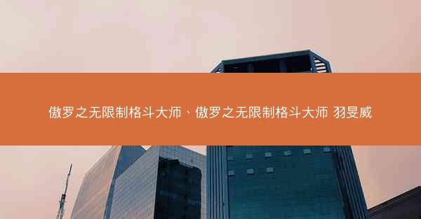 傲罗之无限制格斗大师、傲罗之无限制格斗大师 羽旻威
