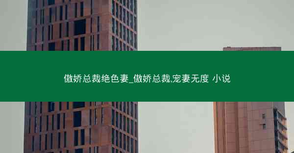 傲娇总裁绝色妻_傲娇总裁,宠妻无度 小说 傲娇总裁绝色妻_傲娇总裁,宠妻无度 小说