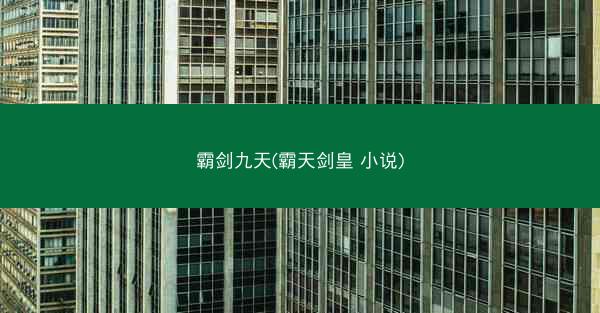霸剑九天(霸天剑皇 小说)